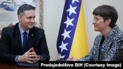 Član Predsjedništva BiH Denis Bećirović i njemačka ministrica Anna Lührmann