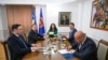 Presidentja e Kosovës, Vjosa Osmani, takon liderët e partive politike. 15 Maj 2025. 