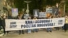 Protest protiv nasilja i zahtjev za ostavku čelnih ljudi bezbjednosnog sektora u Podgorici, Crna Gora, 16. januar 2025.