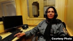 Helmand police officer Lieutenant Nigar in an undated courtesy photo. 