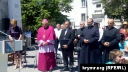 Церемония передачи здания костела католической общине. Севастополь, 3 июня 2018 года