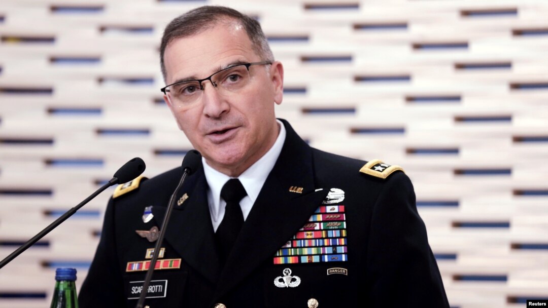 The commander of U.S. forces in Europe, General Curtis Scaparrotti (file photo)