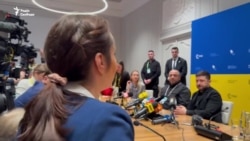 Брифінг президент Зеленського на Конференції з безпеки у Мюнхені розпочався із запитання від Радіо Свобода