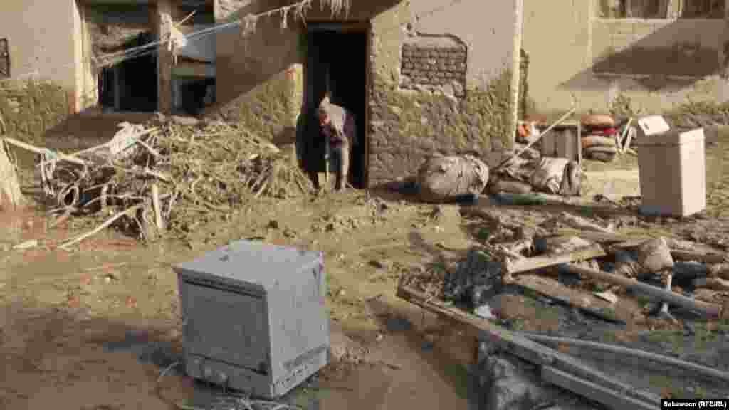 The aftermath of flooding in the Surobi district of Afghanistan&#39;s Kabul Province.