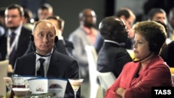 Президент России Владимир Путин на саммите БРИКС в ЮАР в 2013 году