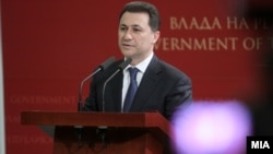 Macedonian Prime Minister Nikola Gruevski (file photo)