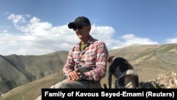 Kavous Seyed-Emami, an Iranian-Canadian professor, is pictured in Ammameh, Iran in2017. He died in custody a few days after his arrest in February 2018.