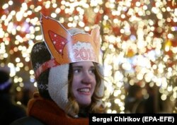В центре Москвы на Новый год