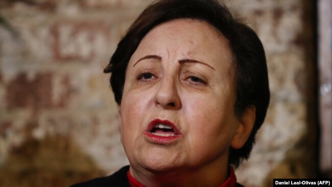 Shirin Ebadi, laureate e Çmimit Nobel për Paqe.