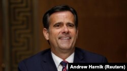 John Ratcliffe testifies before a Senate Intelligence Committee nomination hearing on Capitol Hill in Washington on May 5. 