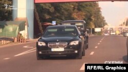 Кортеж Коломойського заїхав у котеджне містечко, де розташований маєток Луценка