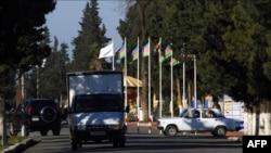 Район пограничного пункта в Астаре, Азербайджан