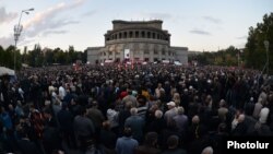 Armenia -- Opposition parties hold a rally in Yerevan, 10Oct2014