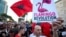 Protesti poznati kao "Flamingo revolucija" dobili su ovo ime zbog velike prisutnosti flamingosa na području gdje je planirana izgradnja luksuznog turističkog rizorta, u Tirani, 8. juna 2026.