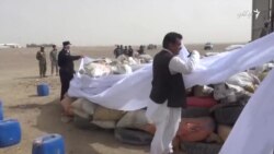 بیشتر از ۲۰ هزار کیلوگرام مواد مخدر در کندهار به آتش کشانیده شد