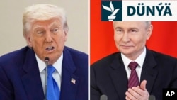 ABŞ-nyň prezidenti Donald Tramp (çepde) we Russiýanyň prezidenti Wladimir Putin