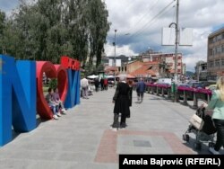 Građani koje je RSE pitao za mišljenje kažu kako se osećaju bezbedno u Novom Pazaru (na fotografiji centar grada)