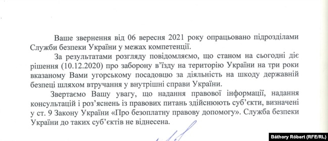 Az ukrán titkosszolgálat megerősítette lapunknak, hogy Tilki Attilát még 2020. december 10-én három évre kitiltották Ukrajna területéről.