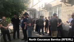 გაჯიევის მხარდამჭერთა პიკეტი 15 ივნისს, მაჰაჩყალაში