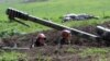 Armenian soldiers occupy an artillery position in Nagorno-Karabakh. (file photo)