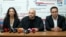 ფოტოზე: ნია მჭედლიშვილი, გიორგი ქართველიშვილი და ლევან ყურაშვილი