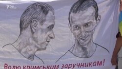 Під посольством Росії відбувся пікет на підтримку політв’язнів Сенцова і Кольченка (відео)