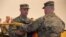 27-а піхотна бригада армії США урочисто перебрала командування від колег із 45-ї піхотної бригади Національної гвардії Збройних сил США, 22 листопада 2017 року