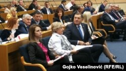 Milorad Dodik i Željka Cvijanović u Narodnoj skupštini RS, 11. novembra