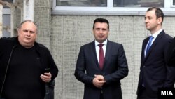 Премиерот Зоран Заев пред Основен суд Скопје 1, на судење за случајот „Поткуп“.