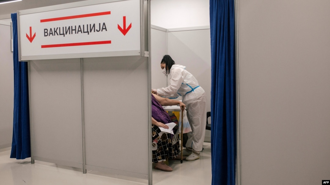 Serbia has still only vaccinated less than half of its 7 million residents against the coronavirus. (file photo)