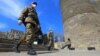Azerbaijani servicemen patrol the streets of Baku amid a coronavirus lockdown. 