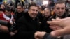 Михаил Саакашвили с участниками "евромайдана"