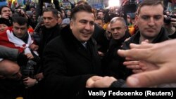 Міхаіл Саакашвілі на Майдане ў Кіеве