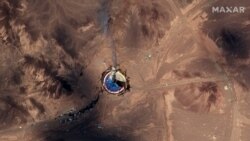 Satellite Photos Show Burning Iran Space Center Launch Pad