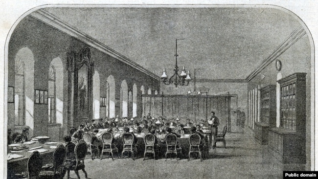 Заседание Редакционной комиссии по освобождению крестьян. Россия, 1860-е годы