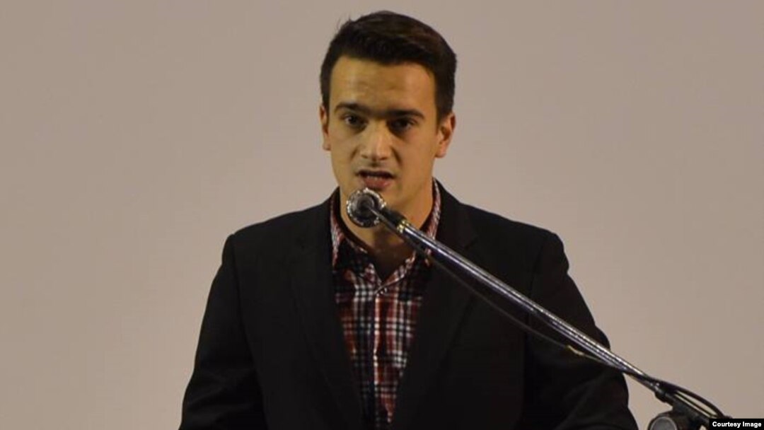 Владимир Нелоски, претседател на Унијата на млади сили на ВМРО-ДПМНЕ.