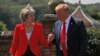 Britain's Prime Minister Theresa May and U.S. President Donald Trump