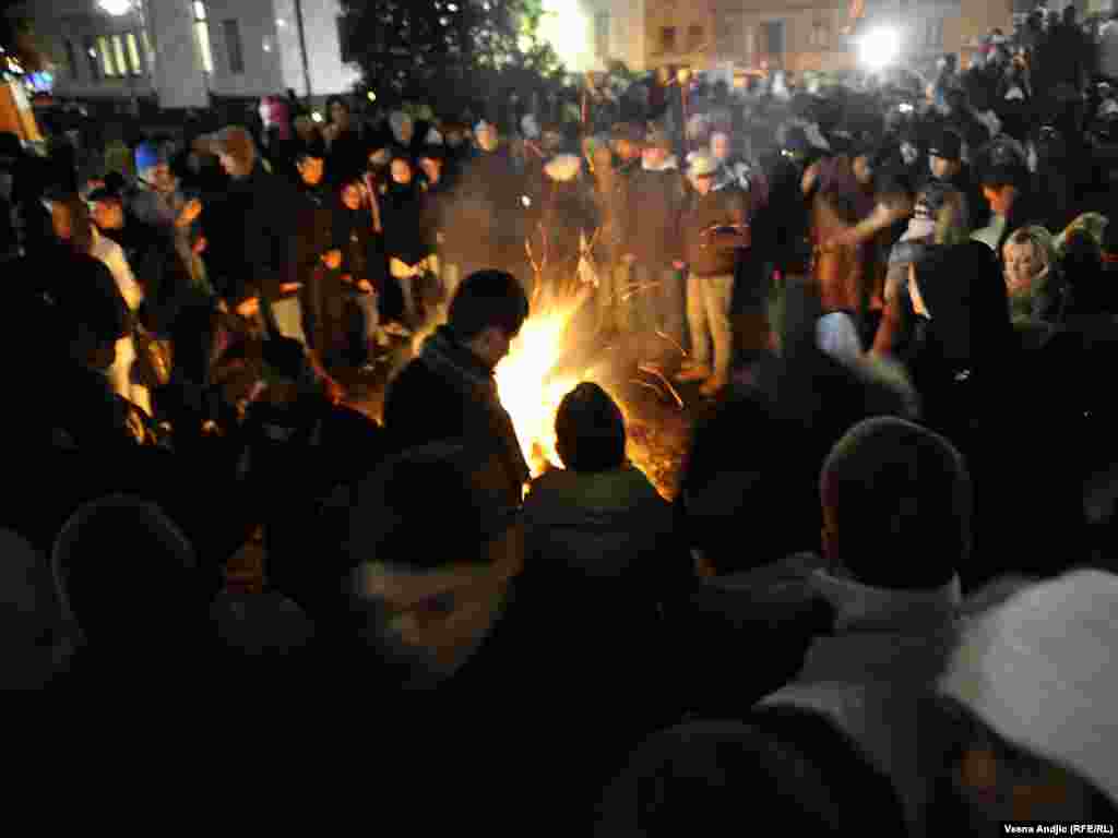Proslava Božića počela je u ponoć prvom Božićnom liturgijom u beogradskom hramu Svetog Save, 07.01.2011. Foto: Vesna Anđić