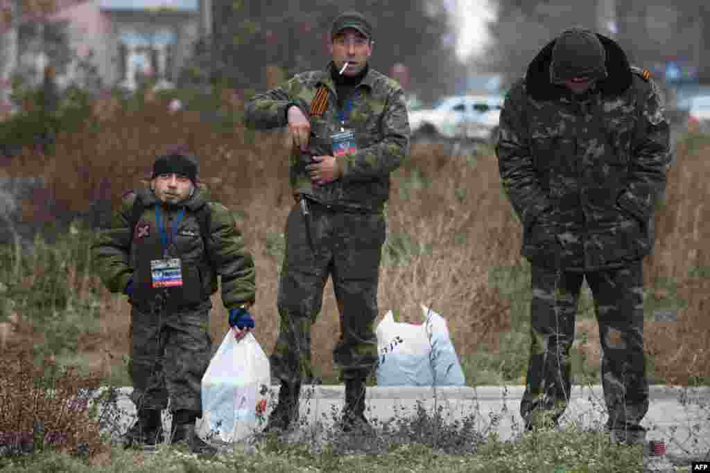 Патруль охорони правопорядку у Донецьку, 11 листопада 2014 року.