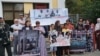 Акция в поддержку осуждённых у суда в Ростове