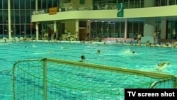 Bosnia and Herzegovina - Sarajevo,TV Liberty 660, olimpic swimming pool, water polo league-club, indoor swimming pool, 25Mar2009