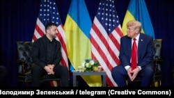 Președintele Donald Trump și liderul ucrainean Volodimir Zelenski au avut o întâlnire bilaterală, în marja Adunării Generale a ONU de la New York, pe 23 septembrie 2025.