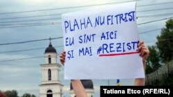 La protestul față de invalidarea alegerilor din Chișinău, 1 iulie 2018