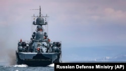Nave rusești în Marea Neagră, aprilie 2021