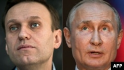 Russian President Vladimir Putin (right) said that if the Russian authorities had wanted Aleksei Navalny (left) dead, they would not have allowed him to be flown to Berlin.