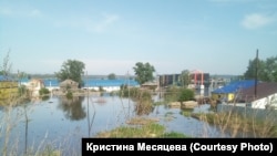 Наводнение в городе Тулун в Иркутской области