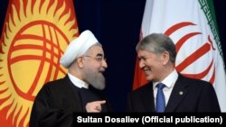 Өткөн жылы президент Алмазбек Атамбаев менен Иран президенти Хасан Роухани Бишкекте жолуккан