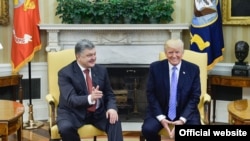 Петро Порошенко і Дональд Трамп під час останньої зустрічі, 20 червня 2017 року