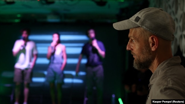 Иван Вырыпаев на репетиции