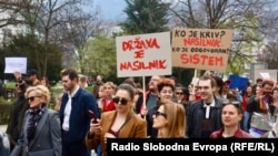 Protestna šetnja povodm Osmog marta u Sarajevu